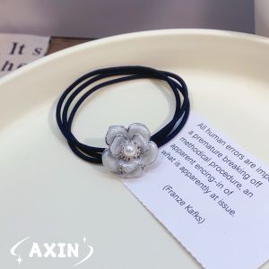 Fanshi Simple Flower Hair Ties Hair Bands Hair Rings Spring Clips Ponytail Holders Fashion Jewelry Hair Accessories