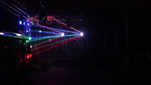 Lampu Kepala Bergerak Mini Laba-laba 40W Lampu Kepala Bergerak Balok LED Mode Kontrol Otomatis Pesta 4 in 1 Lampu Titik Warna Untuk Acara Pernikahan Pesta Rave Perayaan Disko Pencahayaan Lampu Warna Panggung Disko Pencahayaan Langsung