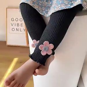 เลคกิ้งเด็ก กางเกงเลกกิ้งเด็ก กางเกงเด็กขายาว กางเกงเด็กผู้หญิง เลกกิ้งน่ารักๆ ลายดอกไม้ สําหรับเด็กอายุ 6 เดือน - 3 ปี