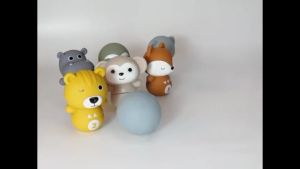 Baby Rolling Bowling  Zoo Animal Montessori Early Education and Development Toys