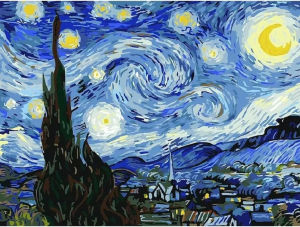 Iconic Van Gogh Starry Night Artwork Jigsaw Puzzle 500/1000/1200/2000PCS Stress Relief Puzzle Wall Art Decor Gift