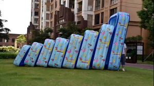 สระว่ายน้ําเป่าลม 180CM. 3 ชั้น สระว่ายน้ํา (เครื่องเป่าลมไฟฟ้าฟรี) สระว่ายน้ําสําหรับเด็ก สระว่ายน้ําแบบทําให้พอง