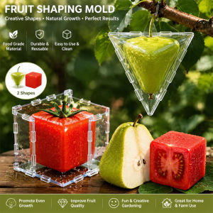 Mini Reusable Tomato Shaping Mould Transparent Plastic Strawberry Plum Fruit Growing Sculpture Home Garden DIY Styling Tool