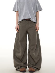 American Style Workwear Pants Mens High Street Design Sensation Small Audience Knife Jeans Retro Wide Leg Casual Pants