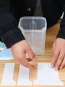 [1500/2300]ml-Separated grain storage tank Transparent plastic coffee bean snack storage box kitchen food storage tank sealed cans-[READY STOCK MALAYSIA]
