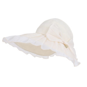 JIFANPAUL | Mũ Nón Rộng Dây Elegance for Women Lace Bow Chống Tia UV