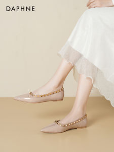 Daphne | Studded Summer Commuter Flat Toe Pumps