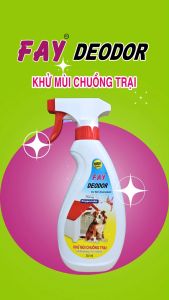 Khử mùi chuồng trại FAY DEODOR - Xịt khử mùi hôi chuồng chó mèo gà thỏ hamster
