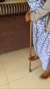 PRADO Malaysia Aluminum 10 Knots Adjustable Height 74.5-97cm Walking Stick Crutch Medical Tongkat