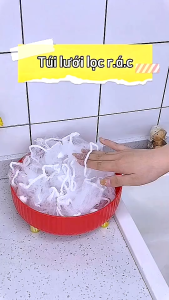 Túi Lưới Lọc Rác Siêu Rẻ - Combo 100 Túi Lưới Lọc Rác Cho Bồn Rửa Chén Bát