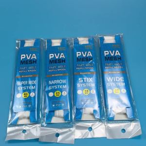 Topranc Fast Soluble PVA Mesh Tape 18/25/37/44mm*5M Water Soluble Bait Wrap Refill Spool Carp Fishing Tackle