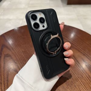 Luxury Magnetic Stand Phone Case For Xiaomi Redmi Note 14 Pro Plus 13 Pro Note 13 14 14S A5 For Magsafe Holder Shockproof Cover