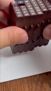 Shachihata Adjustable Perpetual Calendar Stamp (Connectable Numbering Stamp)