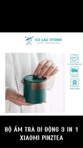 [ XIAOMI PINZTEA] Bộ ấm trà di động Bộ ly sứ Nhật Bản đơn giản 1 ấm 3 ly