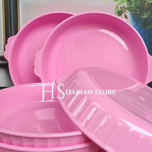 6 pcs piring melamin bulat cekung ulir model mangkuk ramen 7 inch tebal