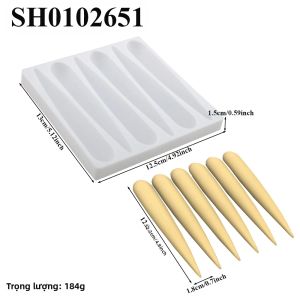Khuôn Làm Bánh Silicon Dài Hình Dải Dùng Làm Bánh Sô Cô La Bánh Écla Bánh Puff Dụng Cụ Làm Bánh Thân Thiện Với Môi Trường Đồ Dùng Làm Bánh Ngọt