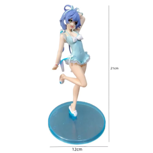 Bandai | Hatsune Miku Family Anime Girl Figures VOCALOID Luo Tianyi Summer Swimwear Miku Collectable Doll Model Kids Toys Birthday Gifts