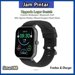 Jam Tangan Hp Android Layar Sentuh Panggilan Monitoring Penuh Anti air Pemantau Tekanan Kebugaaran Fitur Lengkap B56