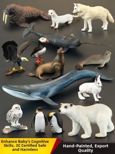 MENGSILE | Solid Realistic Polar Animal Toys