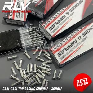 Ruji Jari TDR RX King Ring 17 Set Depan Belakang Crom Mengkilap