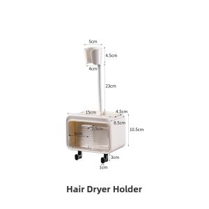 FaSoLa | Hands-Free Wall Mount Hair Dryer Stand with Suction Cups