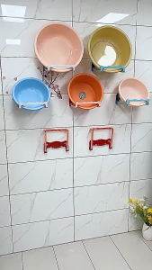 Giá Treo Thau Chậu Nhà Tắm Gắn Tường Đa Năng Không Cần Khoan Gấp Gọn ( Màu ngẫu nhiên )