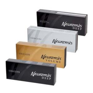 Neuramis Korea Hyaluronic Acid Cross-Linked Filler gold black gray 3 styles