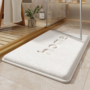 Thảm Phòng Tắm Chống Trượt Dày Thấm Hút Nhanh Dùng Trong Khách Sạn Thảm Phòng Tắm Chất Liệu Cotton Polyester Thảm Nhà Tắm
