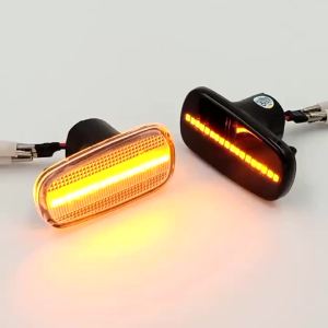2Piece Flowing Turn Signal Light For Toyota Land Cruiser Prius Kluger Wish RAV4 Altezza Isis Lexus IS 200 300 Side Marker Lamp