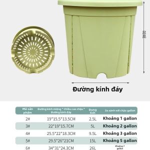 Chậu Hoa Kiểm Soát Rễ Bền và Thoáng Khí