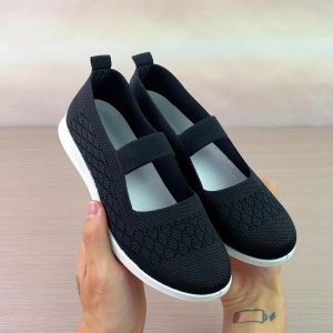 Sepatu Wanita terbaru Kitty btv Sepatu Flat Tenunan Sepatu Wanita Sepatu Kerja SlipOn Sepatu Feminim