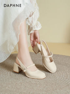 Daphne | Mary Jane Style Chinese Traditional Match Cheongsam Coarse Heeled Sandals