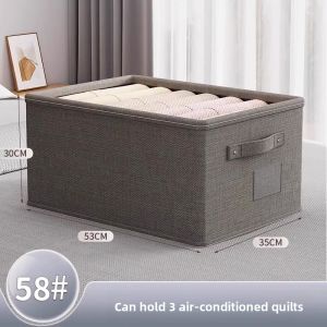 SIVASS | Multi-layer Closet Storage Box Cotton Linen Fabric