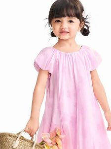 Annil | Đầm Tay Ngắn Mùa Hè Kiểu Mới Cho Bé Gái