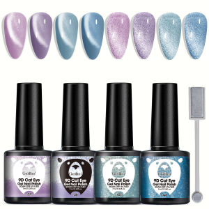 ยาทาเล็บเจลแมวตาประกายวิ้งกึ่งถาวร Groillim ขนาด 0.24 ออนซ์/หลอด เจลแม่เหล็กสุดหรูทันสมัยสำหรับคริสต์มาสและวันวาเลนไทน์