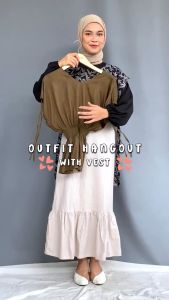 Ghanimi - Vina Vest / Vest Rayon Polos / Vest daily / vest kerja / vest korea / vest korean style / atasan tanpa lengan / blouse sleeveless / atasan kerja tanpa lengan / baju kerja tanpa lengan / atasan serut