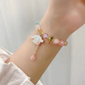 Girl Sanrio Crystal Bracelet Cute Cartoon Jewelry Kuromi Ins Bracelet LovelylifeFu👍