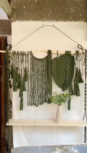 macrame wall hanging hiasan dinding dekorasi ruangan hiasan gantung rak gantung macrame