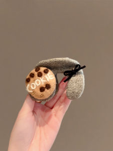 Korean Style Cute Wool Felt Hair Clip & Women's 2024 New Back of Head Bun Clip