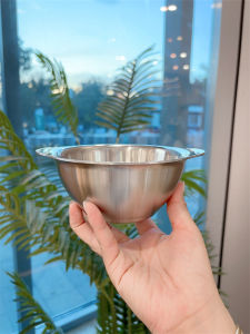 Bát Ăn Trưa Bằng Thép Không Gỉ 18/10 Dày Chống Rơi Cho Trẻ Em Bát Ăn Kèm Thức Ăn Dặm Nhỏ 14cm Bát Tròn Bằng Thép Không Gỉ