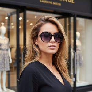 New Cross-Border High-End Large-Frame Slimming Korean Style Instagram Trendy And Fashionable Sun Protection Sunglasses 2610