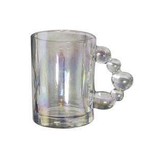 【🇸🇬 Local Seller】Creative Bubble Handle Glass Vintage Mug Coffee Cup Milk Niche Gift Souvenir Glass Cup Creative Mug 创意泡泡柄玻璃复古马克杯咖啡杯牛奶小众纪念品玻璃杯创意马克杯