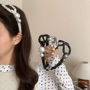 Tooyoo Polka Dot Glasses Shaped Headband High-end Headband Women Versatile Headband