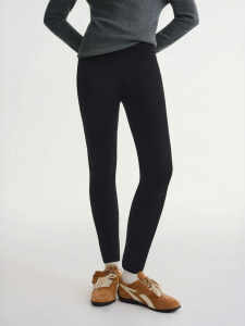 DUSHU | Large Size Womens Shapewear Leggings Black Velvet