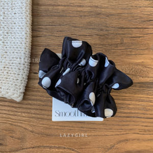 Korean Style Satin Edge Satin Hair Ties Polka Dot Color Series Basic Versatile Hair Accessories for Bloggers Daily Use