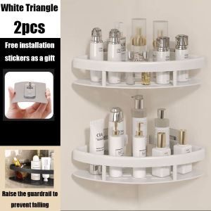 Bathroom Shelves Multiple Colors No Punching Required Corner Shower Shelf Wall-mounted Accessories Organizers Hardware Fixture