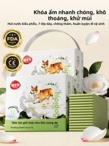 hipidog | Đệm Thấm Hấp thụ Mùi Nước tiểu Thú cưng Hương Trà Hoa