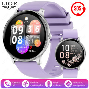 LIGE | LIGE Smart Watch Women Men Bluetooth Call Sports Fitness Watches Heart Rate Health Monitor Smartwatch Ladies For Android iOS New