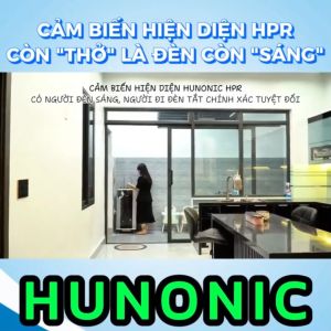 Cảm Biến Hiện Diện Thông Minh Âm Trần Áp Trần Hunonic HPR Chính Hãng Nhận Diện Nhịp Thở Phát Hiện Người Trong Vùng Quét Kể Cả Khi Ngồi Yên