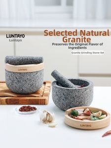 LUNTAYO | Granite Manual Garlic Mortar